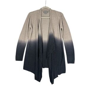Barefoot Dreams CozyChic Lite Ombre‎ Cardigan Sweater Sz S/M Open Front Drape